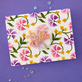 Flowing Florals 3D Embossing Folder and Stencil Bundle by Simon Hurley
