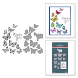 Ensemble de plaques de presse et matrices Butterfly Swirl de la collection BetterPress
