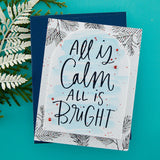 All Is Calm Press Plate from the More BetterPress Christmas Collection