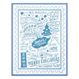 Plaque de presse Merry Christmas World de la collection BetterPress Christmas
