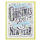 Plaque de presse Joyeux Noël et Bonne Année de la collection BetterPress Christmas