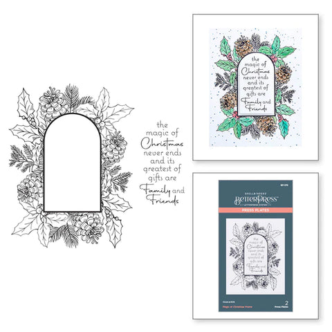 Magic of Christmas Frame Press Plates from the More BetterPress Christmas Collection