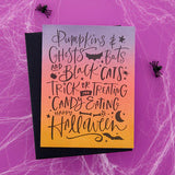Plaques de presse de fond citrouilles et fantômes de la collection Betterpress Halloween