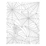 Plaque de presse de fond en toile d'araignée de la collection Betterpress Halloween