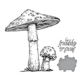Ensemble de plaques et matrices de presse Mushroom Duo de la collection d'automne BetterPress