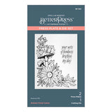 Ensemble d'assiettes et de matrices de presse d'angle floral d'automne de la collection d'automne BetterPress