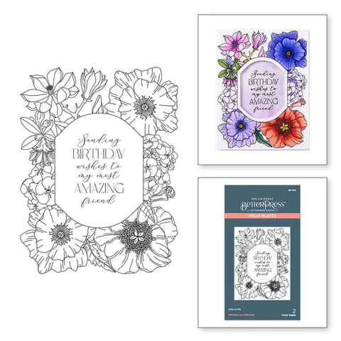 Plaque de presse Mirrored Arch Blooms de la collection Mirrored Arch