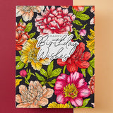 Peony Background Press Plate from the Let's Celebrate Collection by Yana Smakula