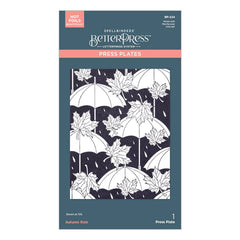 Autumn Rain Press Plate from the Falling Leaves Collection