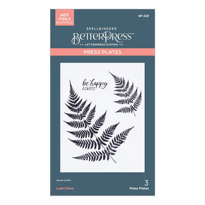 Lush Ferns BetterPress Plate from the Field Notes Collection