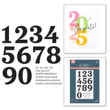 Bold Color Mix Numbers Press Plates from the Color Mix Celebrations Collection