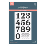 Bold Color Mix Numbers Press Plates from the Color Mix Celebrations Collection