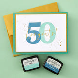 Bold Color Mix Numbers Press Plates from the Color Mix Celebrations Collection