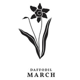 March Daffodil Press Plates from the Florals Through the Year Collection