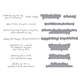 Little Smiles Sentiments BetterPress Plate & Die Set from the Little Smiles Collection