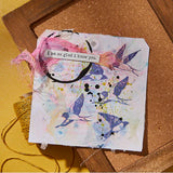 Holding Your Heart Sentiments BetterPress Plates & Die Set from the Collaged Birds Collection by Dina Wakley
