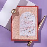 Copperplate Happy Birthday and Everything BetterPress Plate & Die Set from the Copperplate Happy Everything Sentiments Collection by Paul Antonio