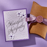 Copperplate Heartfelt Sympathy BetterPress Plate from the Copperplate Happy Everything Sentiments Collection by Paul Antonio