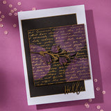 Script Text BetterPress Plate from the Wildflowers Collection by Lisa Horton