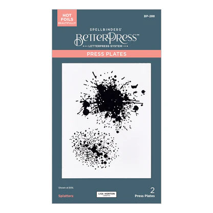 Splatters BetterPress Plate from the Wildflowers Collection by Lisa Horton