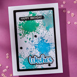 Splatters BetterPress Plate from the Wildflowers Collection by Lisa Horton