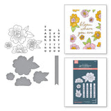 Blossoms & Sentiments BetterPress Plate & Die Set from the Spring in Kyoto Collection by Alex Syberia Designs