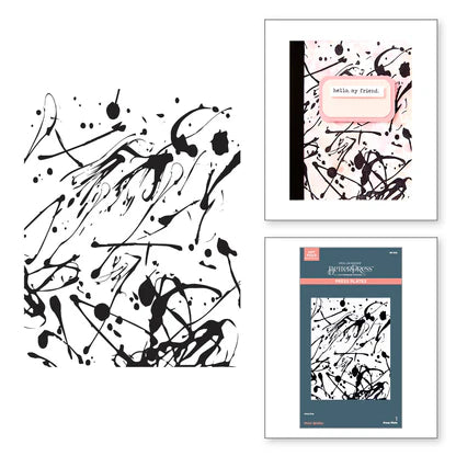 Memo Splatter BetterPress Plate from the Take Note Collection ...