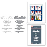 Christmas Cheer Sentiments BetterPress Plate & Die Set from the City Holiday Collection by Yana Smakula