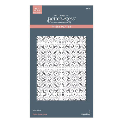 Petite Criss Cross Press Plate from the Merry Moments Collection
