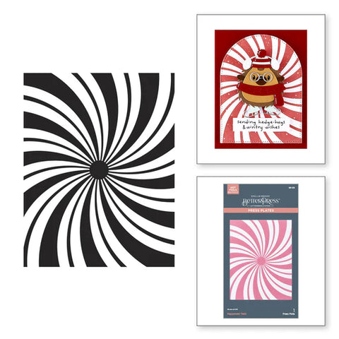 Peppermint Twist BetterPress Plate from the Merry Mischief Collection
