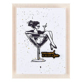 Martini Mood BetterPress Plate & Die Set from the Happier Hour Collection