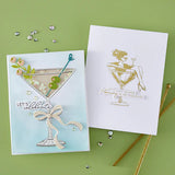 Martini Mood BetterPress Plate & Die Set from the Happier Hour Collection