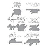 Sip Sip Ole Sentiments BetterPress Plate & Die Set from the Happier Hour Collection
