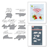 Sip Sip Ole Sentiments BetterPress Plate & Die Set from the Happier Hour Collection