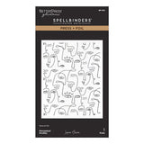 All My Senses Faces Press + Foil Plates and Stencil Bundle by Jaycee Gaspar