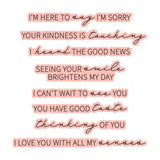 All My Senses Sentiments Press + Foil Plate & Die Set by Jaycee Gaspar