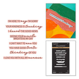 All My Senses Sentiments Press + Foil Plate & Die Set by Jaycee Gaspar