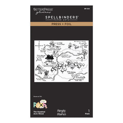 The Hundred Acre Wood Press + Foil Plate with Simple Stories