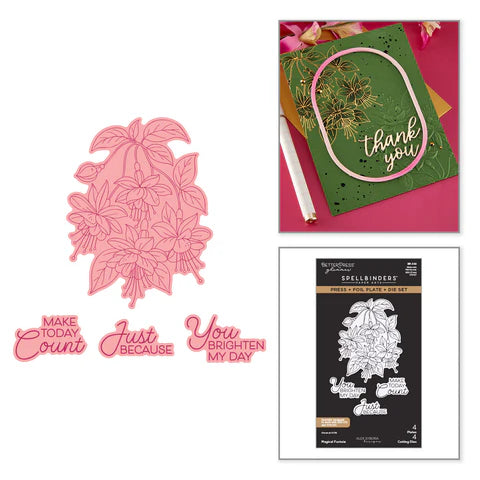 Magical Fuchsia Press + Foil Plate & Die Set by Alex Syberia Designs