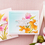 Bouquet of Hugs Sentiments Press + Foil Plate & Die Set by Yana Smakula