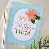 Upright Italic Joy to the World Press + Foil Plate by Paul Antonio