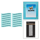Signature Sentiments Press + Foil Plate & Die Set