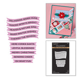 Holiday Banner Greetings Press + Foil Plate & Die Set