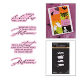 Happy Halloween Sentiments Press + Foil Plate & Die Set by Yana Smakula
