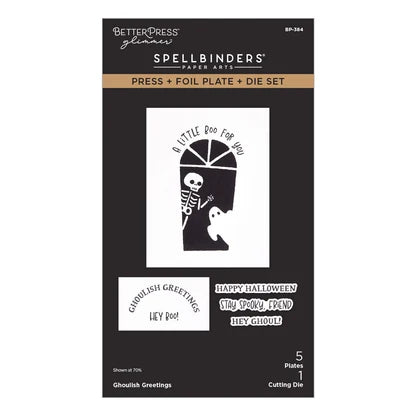 Ghoulish Greetings Press + Foil Plate & Die Set
