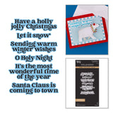 Wonderful Winter Sentiments Press + Foil Plate & Die Set by Simon Hurley