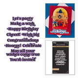 Birthday Sentiments Press + Foil Plate & Die Set by Simon Hurley