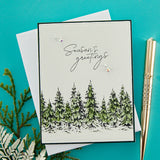 Seasons Greetings Evergreens Press Plate &amp; Die Set de la collection de Noël More BetterPress