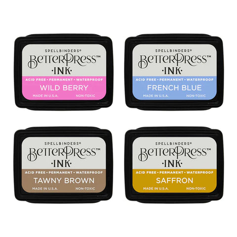 Nature Tones BetterPress Ink Mini Set - 4 Pack