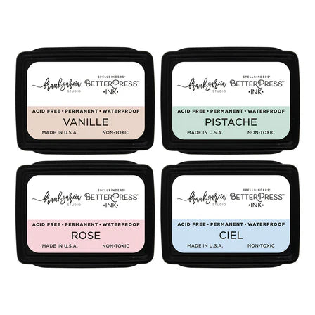 Blushing Macarons BetterPress Ink Mini Set by Frank Garcia - 4 Pack
